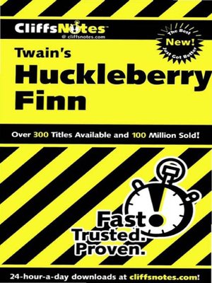 cover image of CliffsNotes on Twain's The Adventures of Huckleberry Finn
